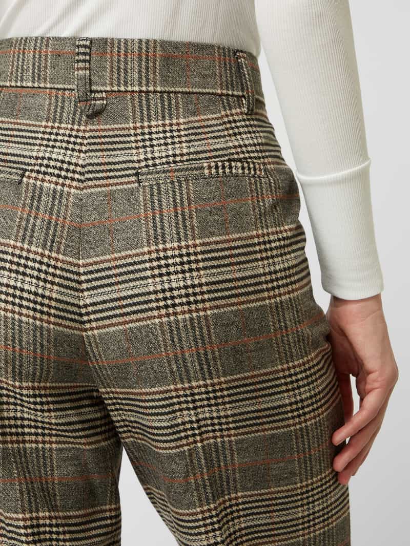 Smith and Soul Stoffen broek met glencheck-motief