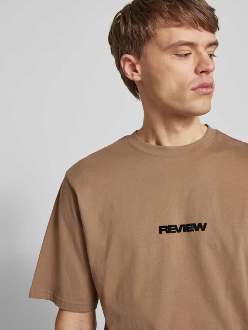 REVIEW T-shirt met labelprint