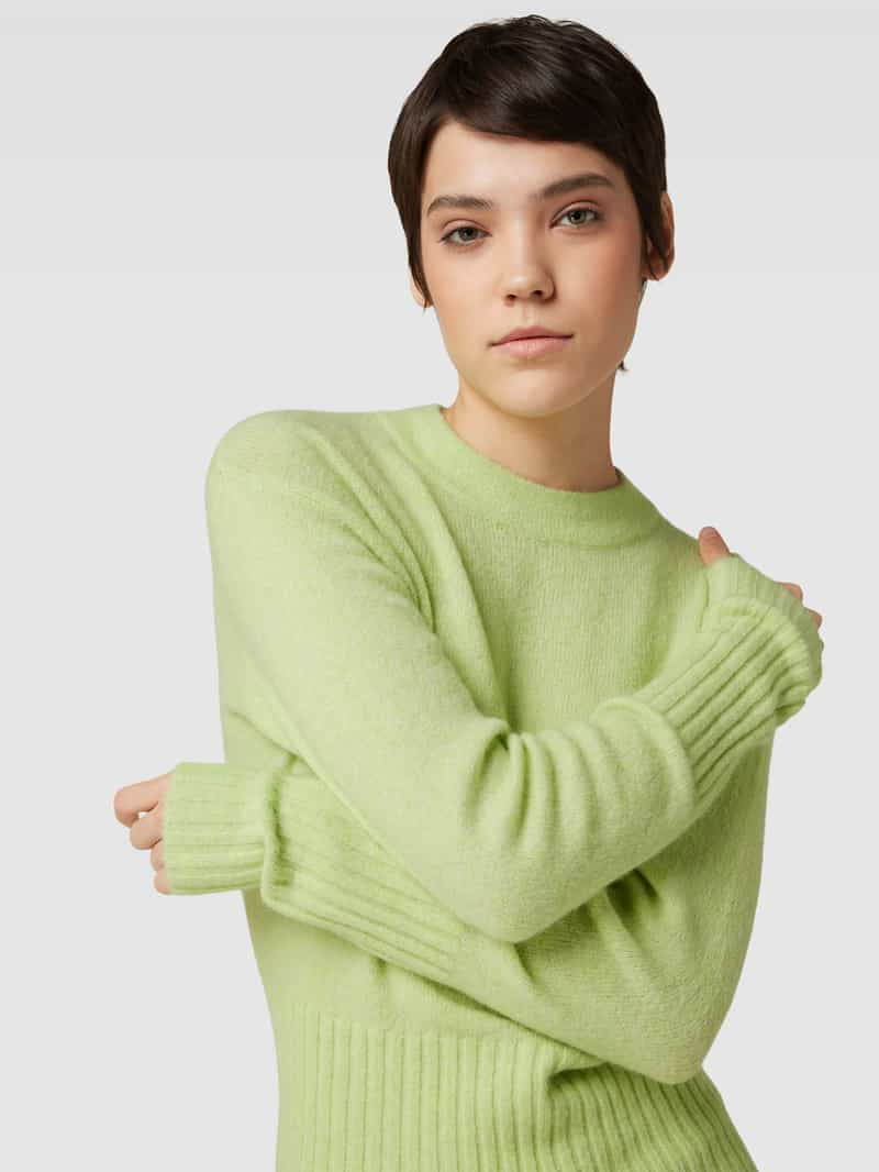 Opus Gebreide pullover met ronde hals model 'Pasti'