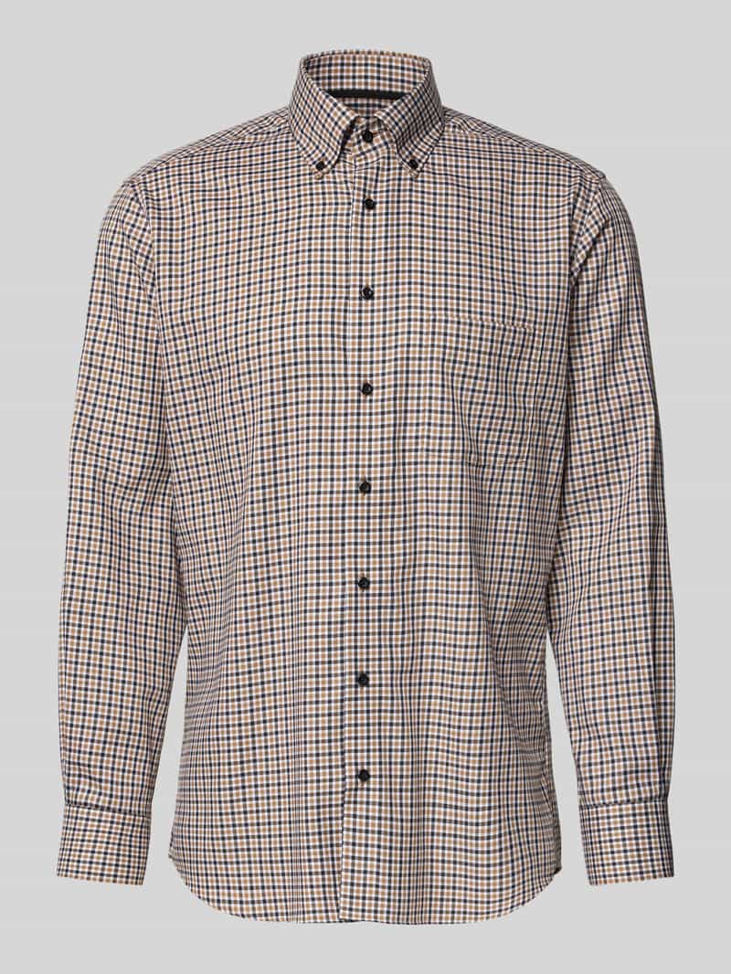 Eterna Modern fit zakelijk overhemd met button-downkraag