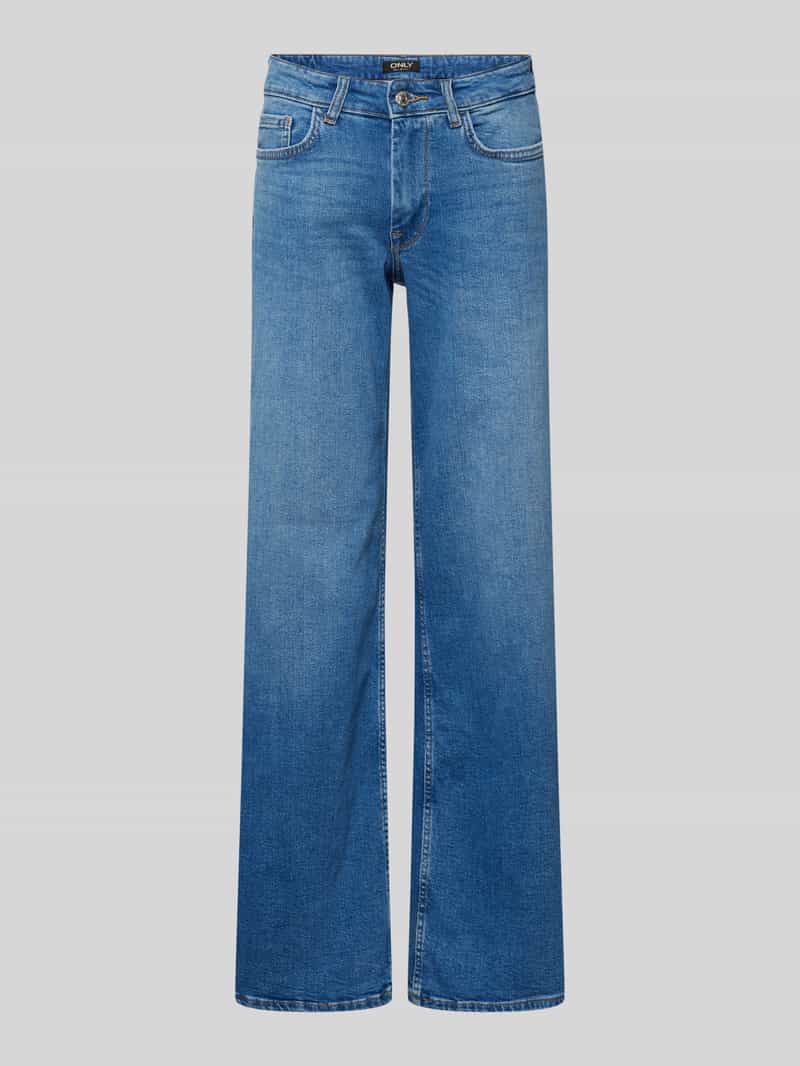 Only Regular fit low rise jeans van een katoenmix model 'CHRIS'