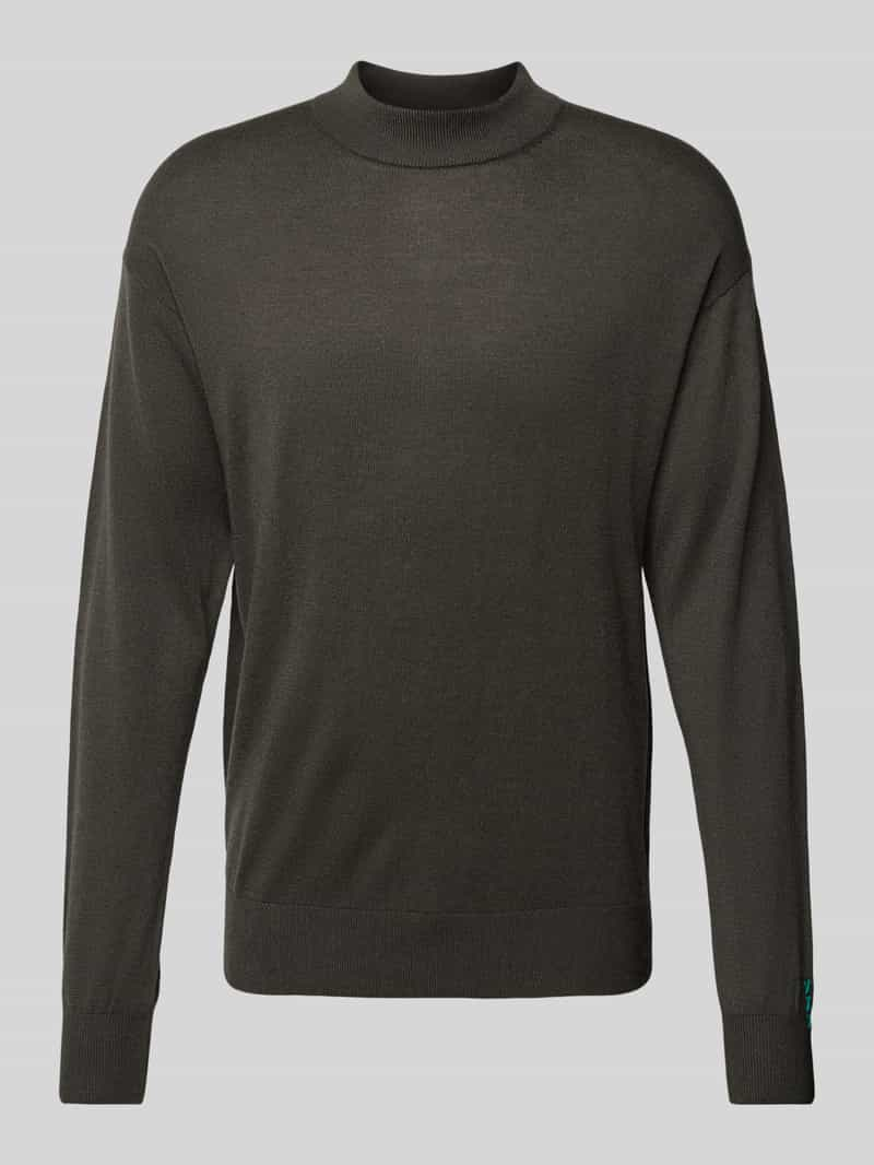 Scotch & Soda Gebreide pullover met opstaande kraag