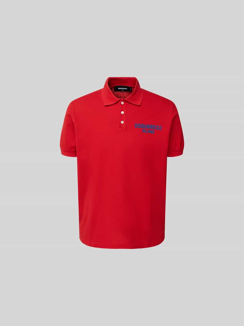 Regular fit poloshirt van katoen