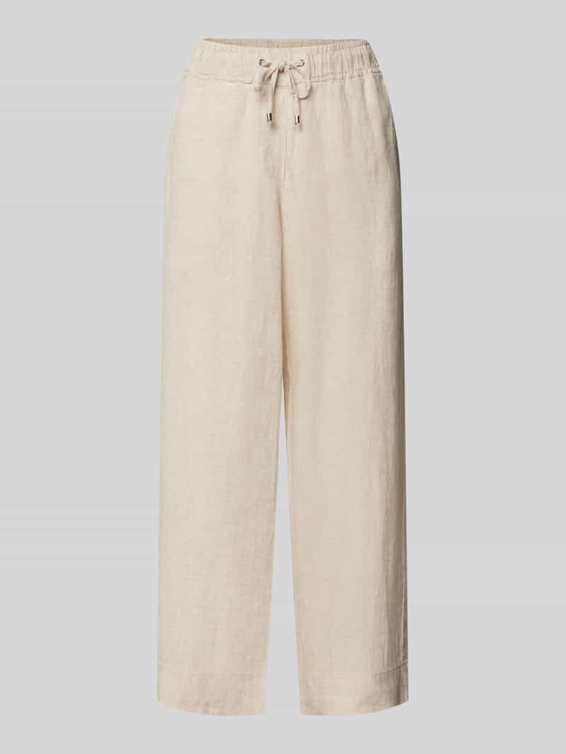 Toni Dress Wide fit linnen broek in 3 4-lengte