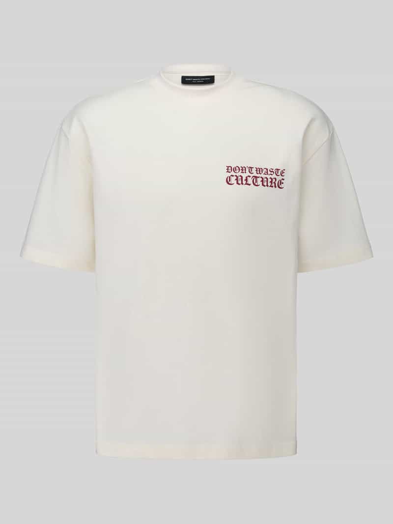 Don´t Waste Culture T-shirt met statement en print op de achterkant