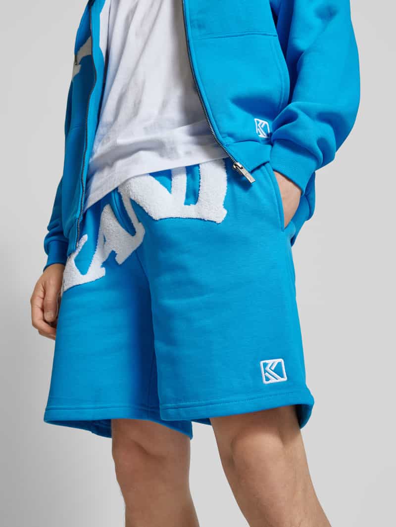 Karl Kani Regular fit sweatshorts met labelstatement model 'Wavy Retro'
