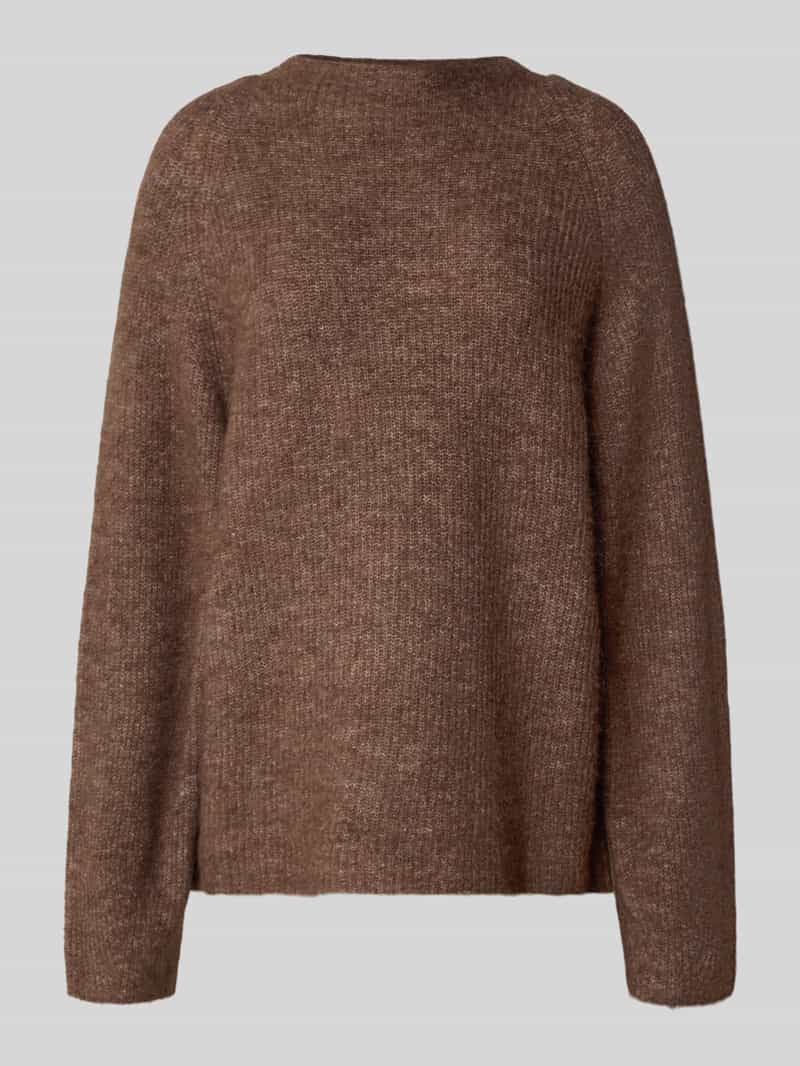 Selected Femme Relaxed fit gebreide pullover van wolmix model 'SIA'