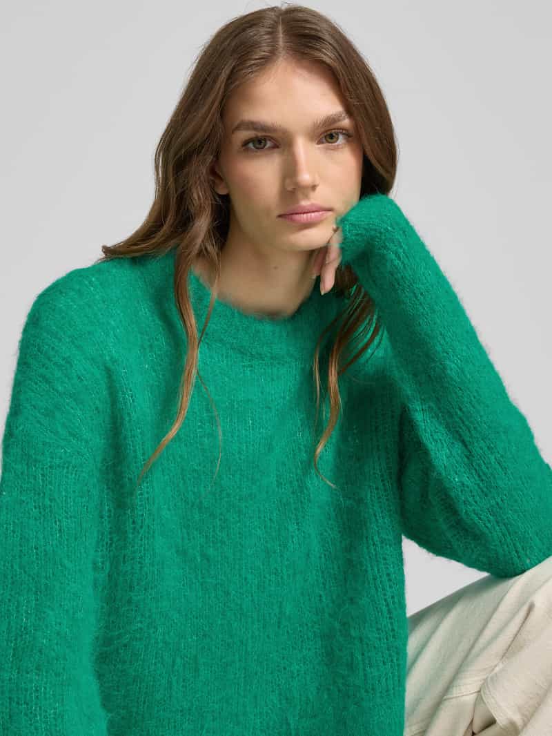 American vintage Gebreide pullover met ribboorden model 'BYMI'