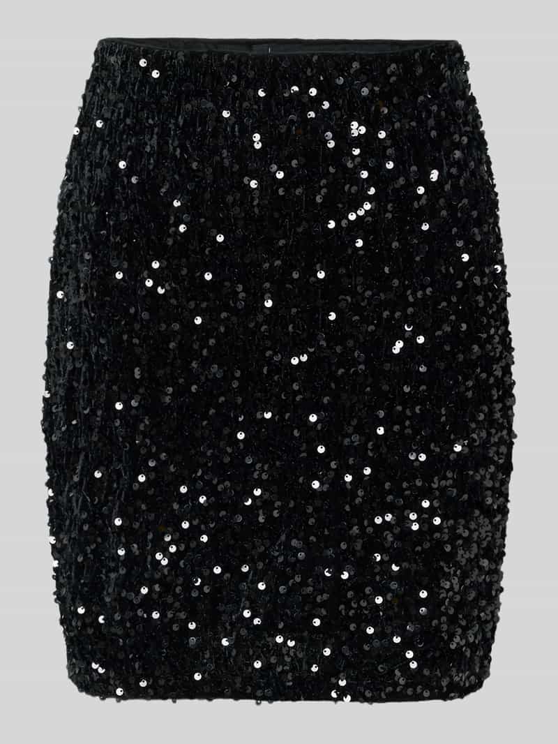 Vero Moda Licht uitlopende minirok met pailletten model 'BELLA'