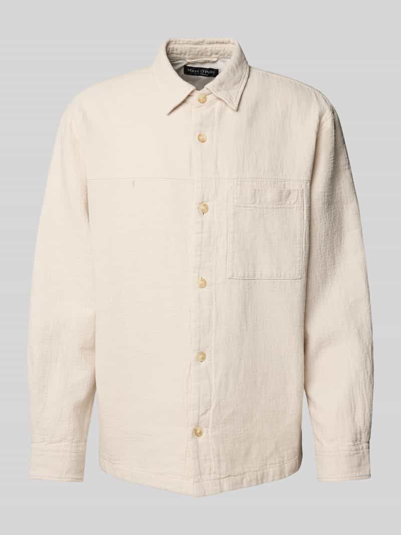 Marc O'Polo Loose fit overshirt van puur katoen