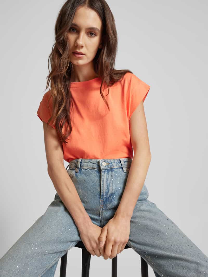 QS T-shirt met kapmouwen model 'Over'