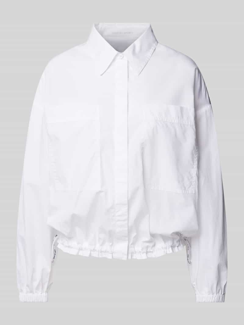 Marc Cain Overhemdblouse met tunnelkoord in de zoom