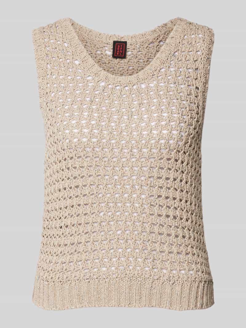 Stefanel Spencer met broderie anglaise