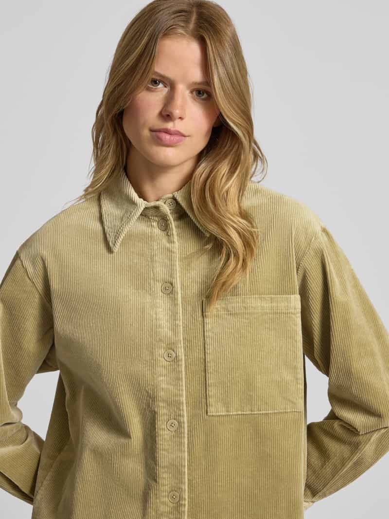Marc O'Polo DENIM Relaxed fit overhemdblouse van katoenmix