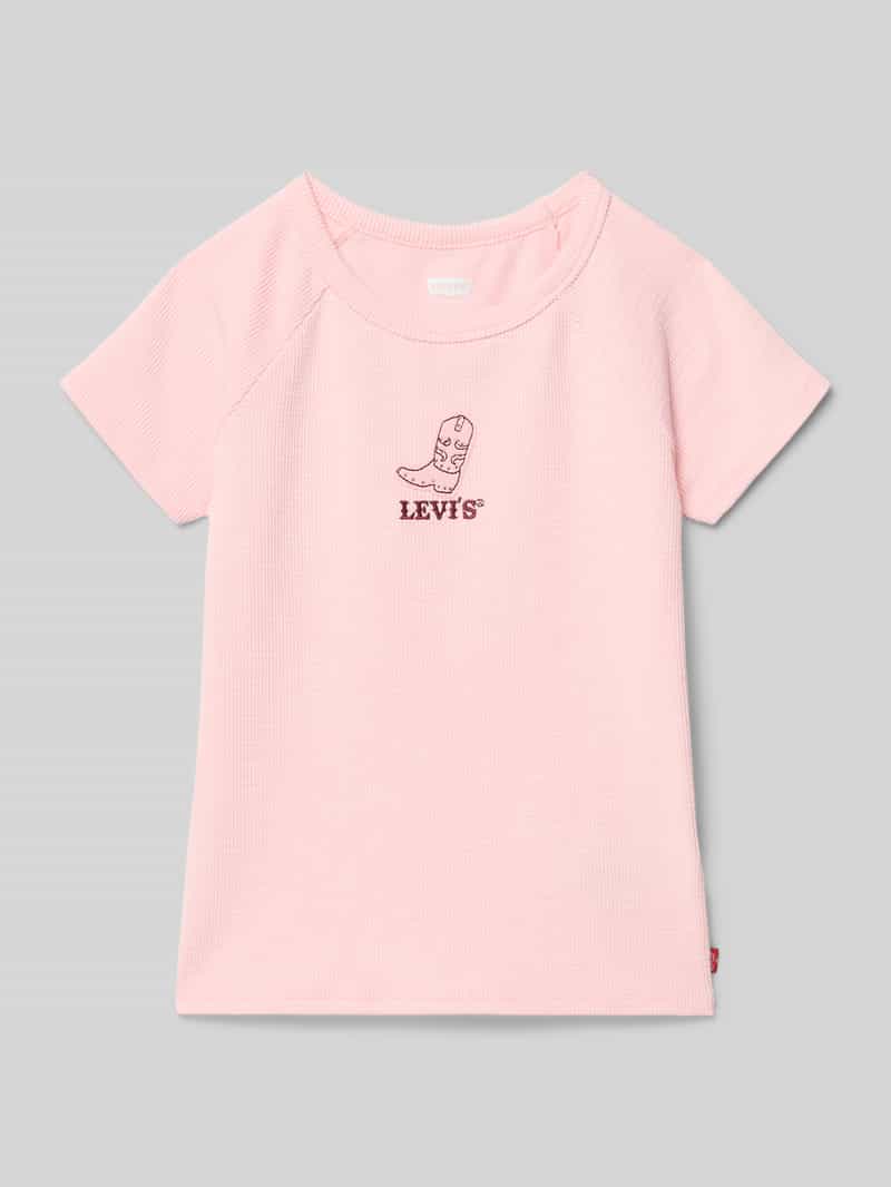 Levi s Kids T-shirt met labelstitching