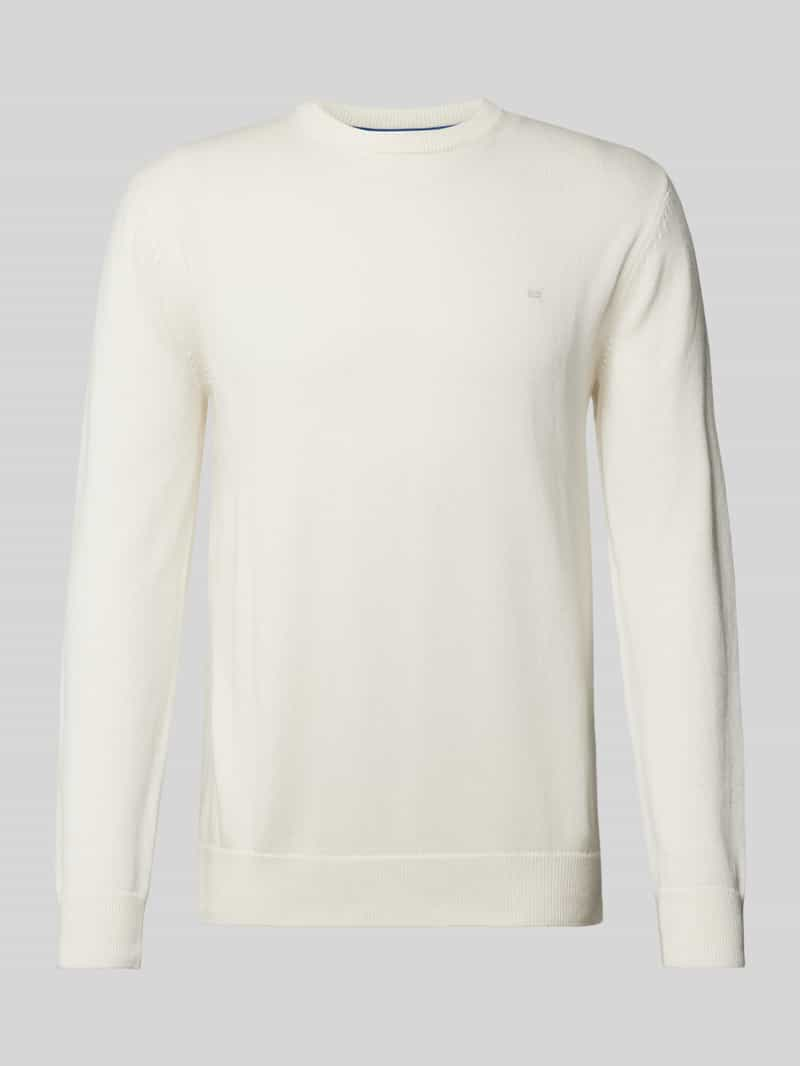 Christian Berg Men Gebreide pullover met wol en ronde hals