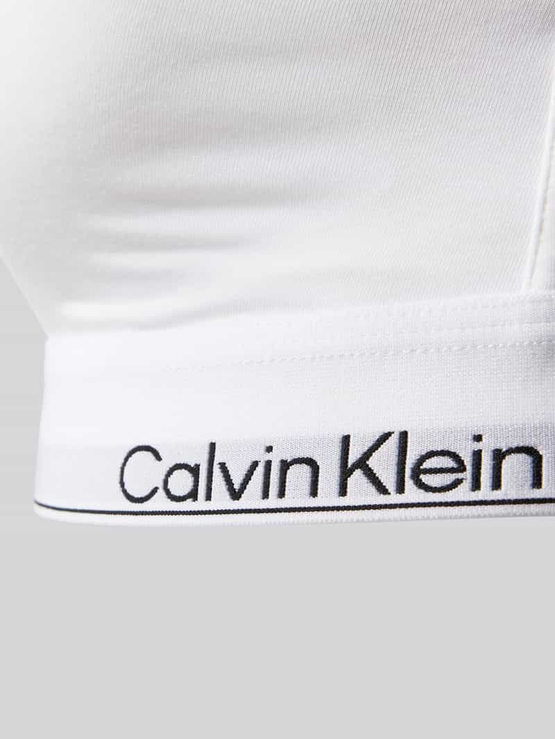 Calvin Klein Underwear Triangelbeha met logo in band en spaghettibandjes