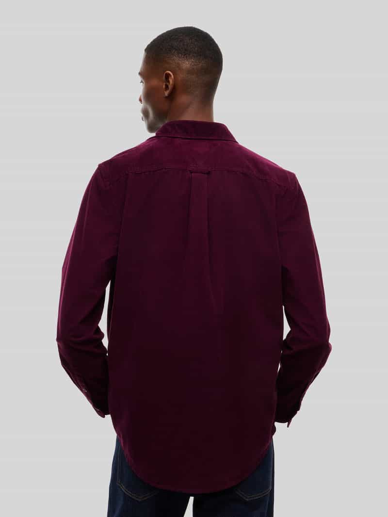 Tommy Jeans Regular fit corduroy overhemd met borstzak