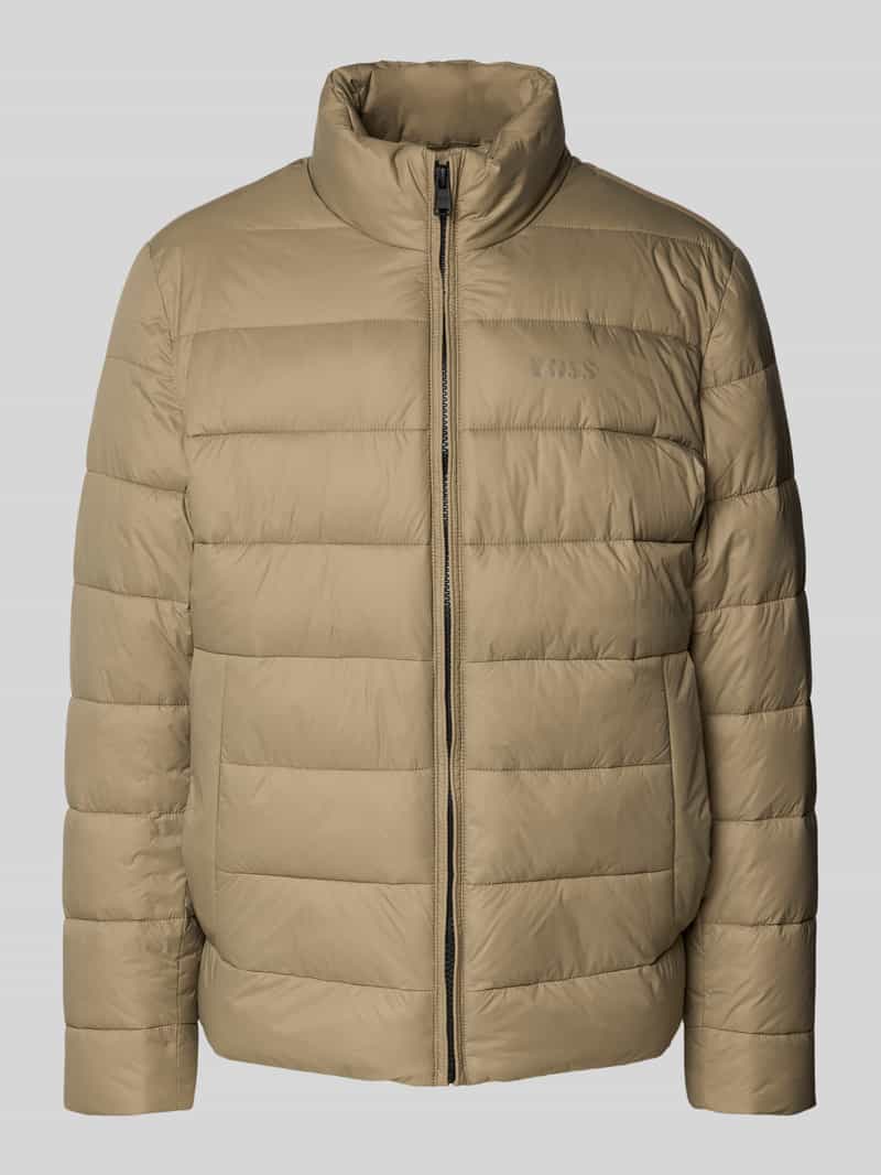 Boss Regular fit gewatteerd jack met labelprint model 'CIKO'