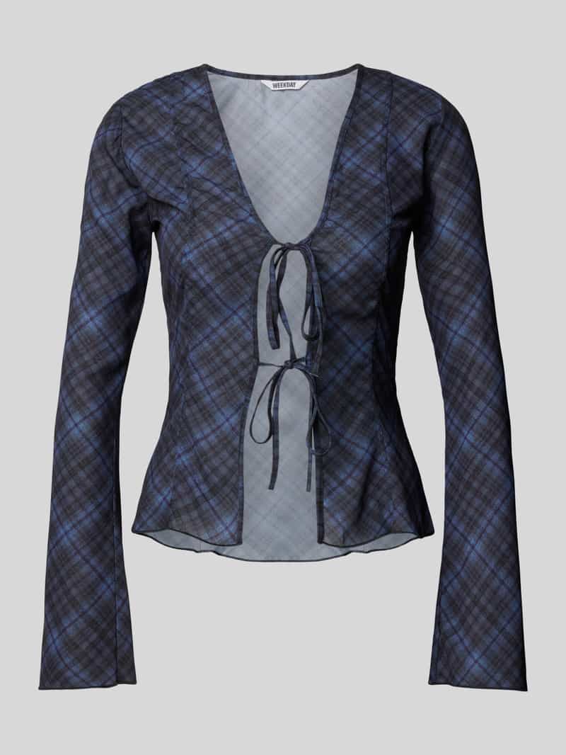 Weekday Overhemdblouse met vetersluiting