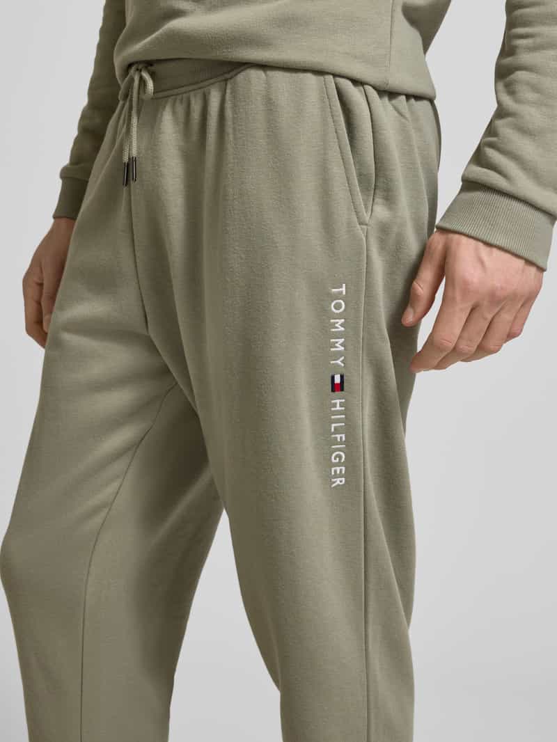 Tommy Hilfiger Regular fit sweatbroek van katoenmix