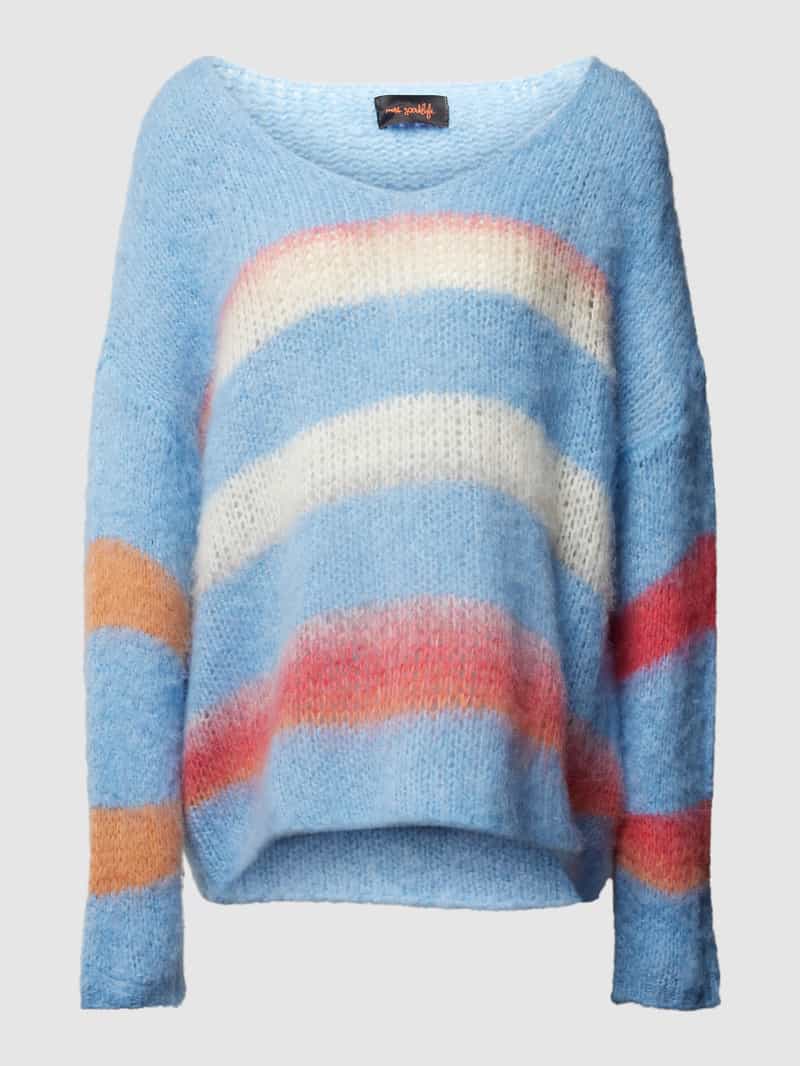 miss goodlife Oversized gebreide pullover van wolmix met streepmotief