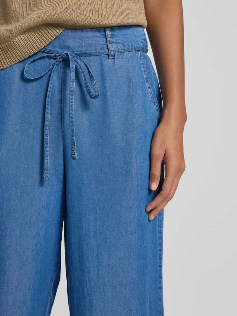 b.Young Wide leg jeans met strikceintuur model 'KOSMO'