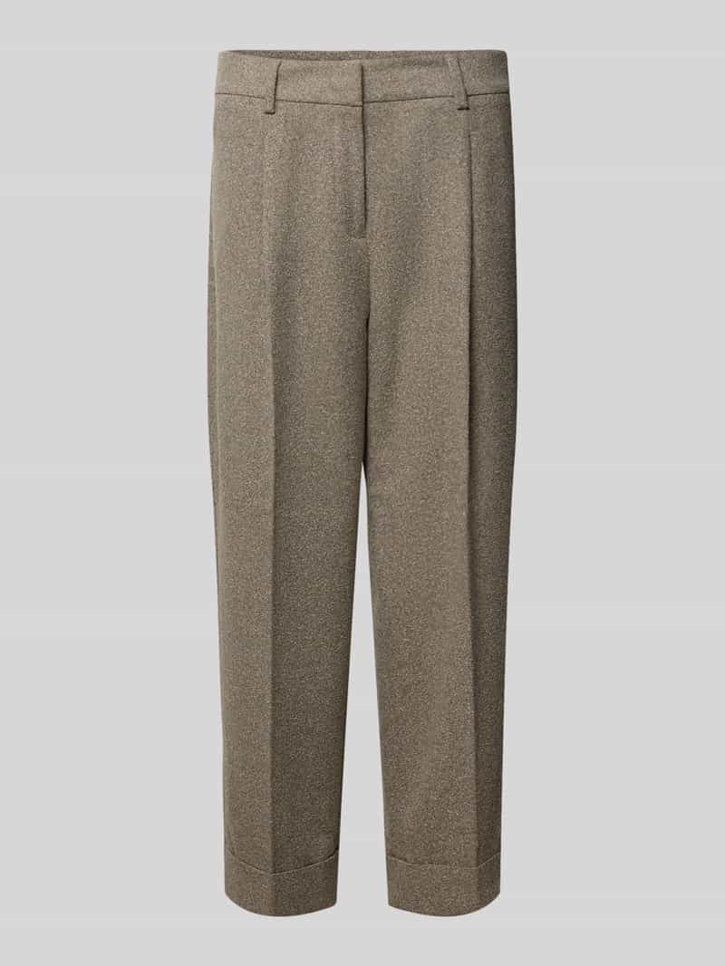 Christian Berg Woman Selection broek met persplooien en steekzakken