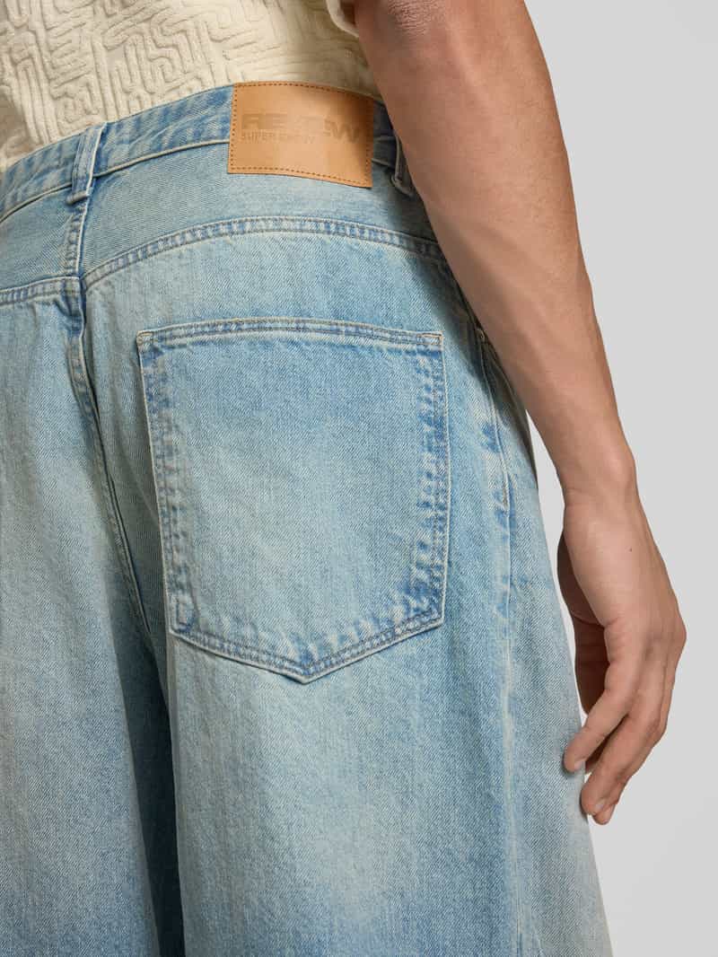 REVIEW Super baggy fit jeans van puur katoen in destroyed-look