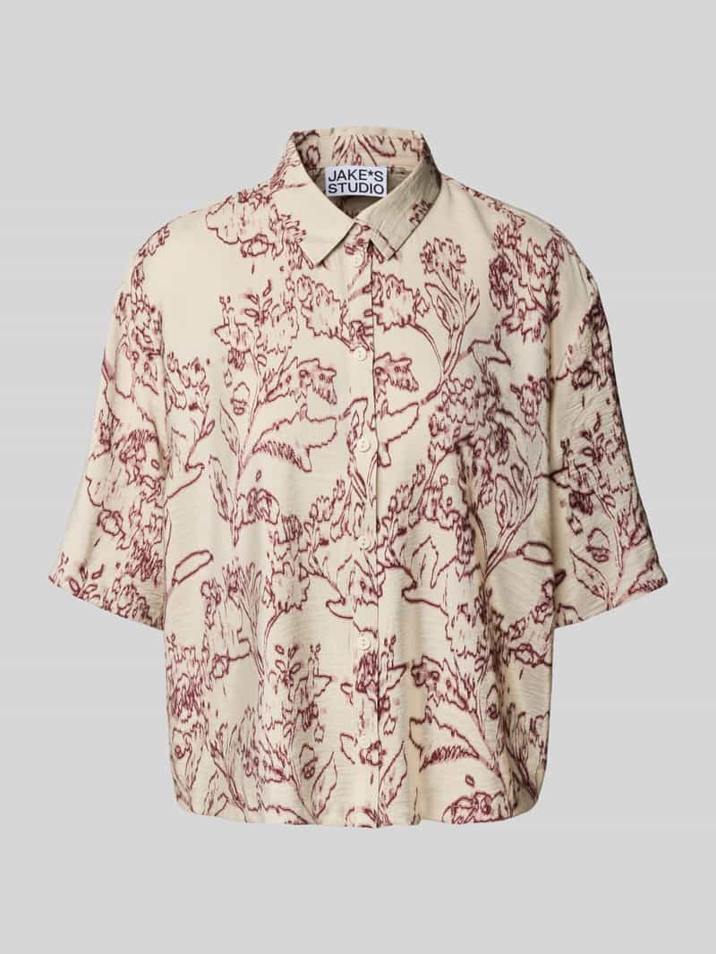 JAKE*S STUDIO WOMAN Blouse van viscosemix met 1 2-mouwen