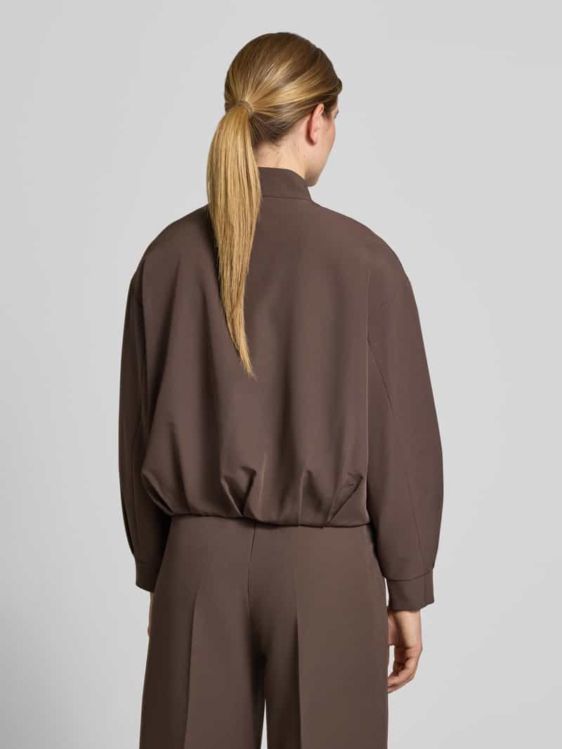 Jake*s Collection Regular fit bomberjack met verdekte knoopsluiting