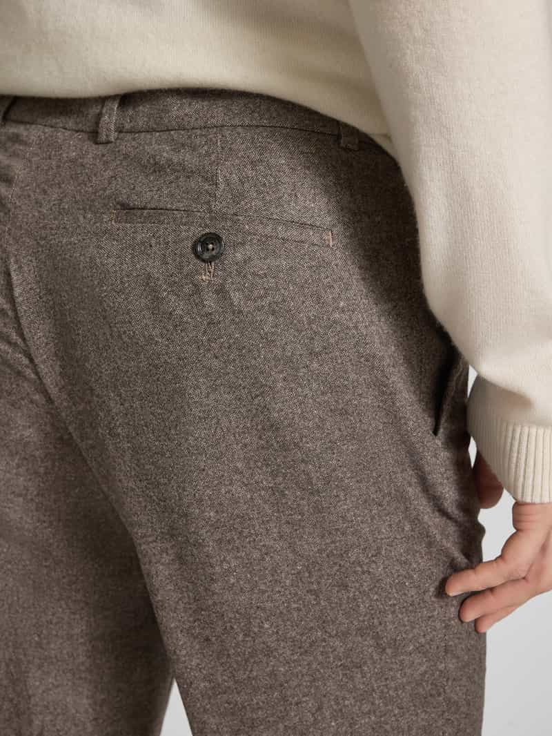 CG Club of Gents Stoffen broek met Franse steekzakken model 'Obel'