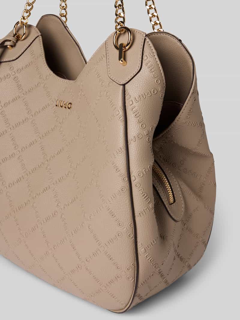 Liu Jo White Handtas met label- en structuurmotief