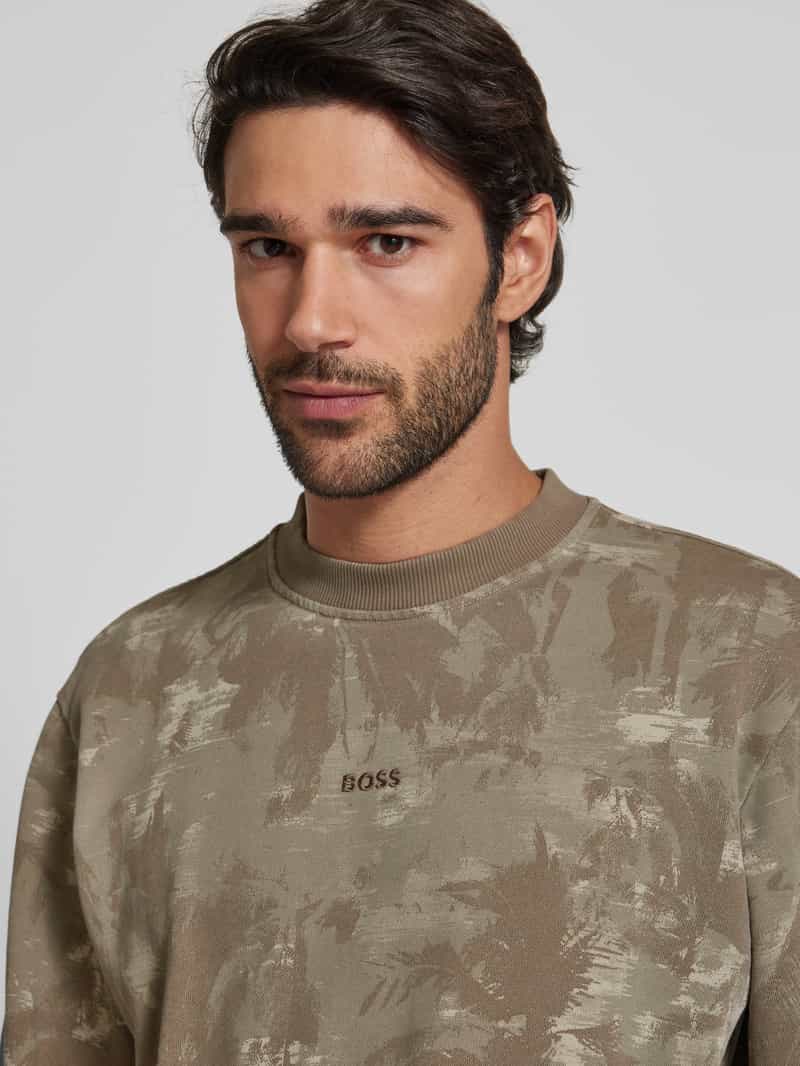 Boss Orange Sweatshirt met labelstitching