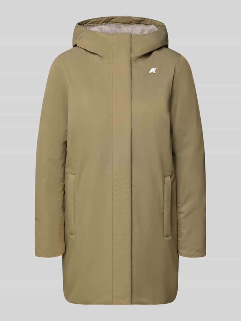 K-way Regular fit lange jas met logo-applicatie model 'SOPHIE'