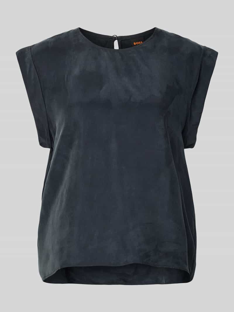 Boss Orange Regular fit blousetop van een mix van cupro en viscose