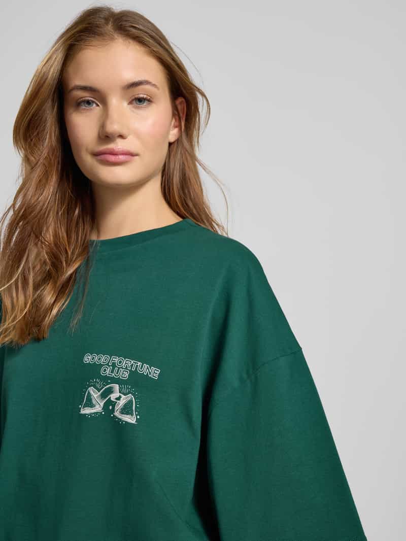 Karo Kauer Oversized T-shirt met motief- en statementprint