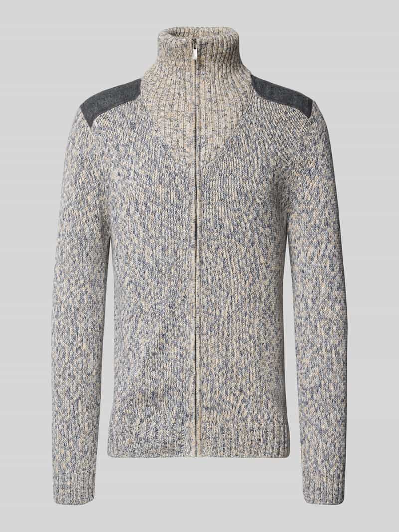 RAGMAN Gebreid jack met ribboorden