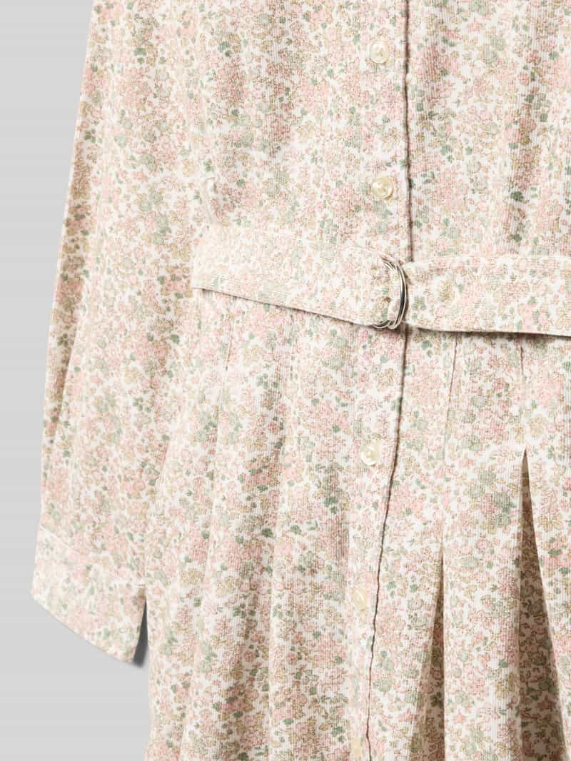Polo Ralph Lauren Teens Overhemdjurk met button-downkraag en riem