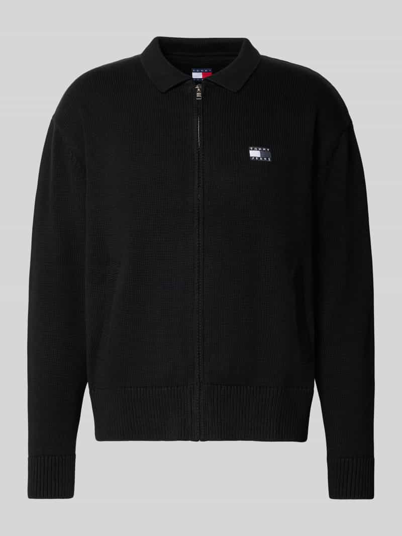 Tommy Jeans Relaxed fit gebreid jack van puur katoen