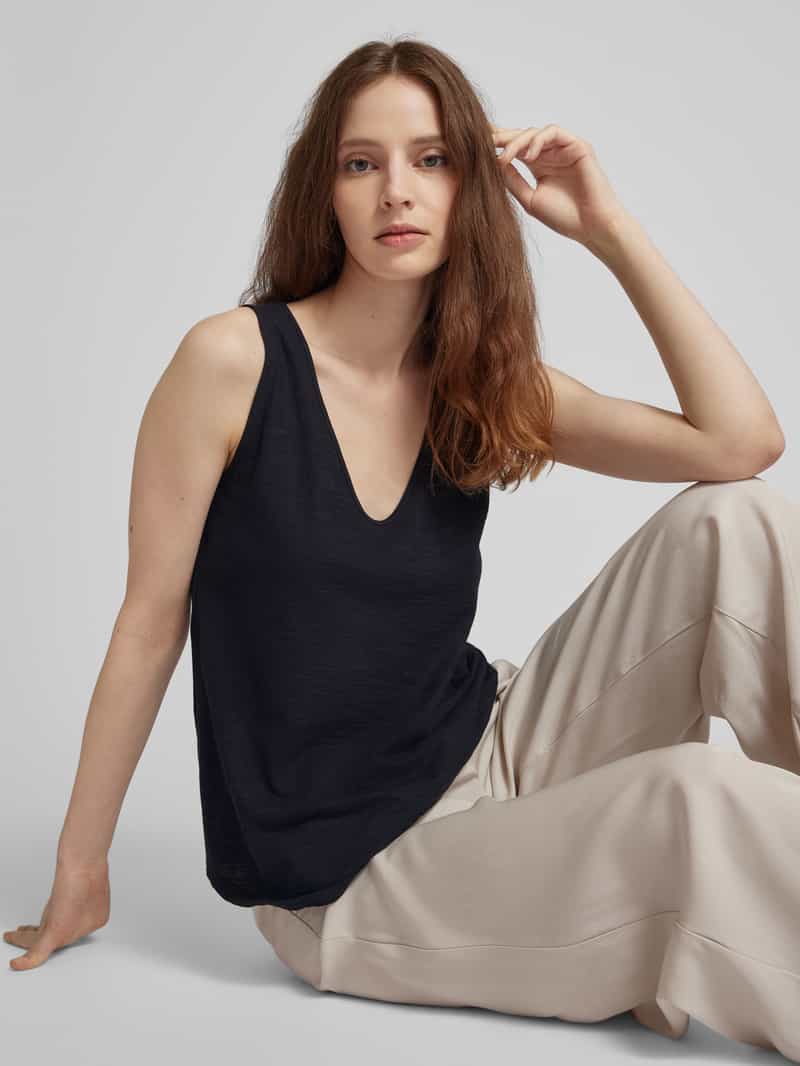 drykorn Top met bandjes en V-hals model 'SAIMI'