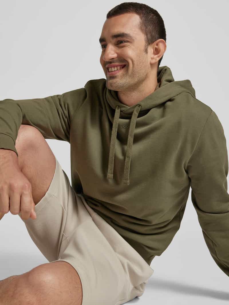 HUGO Hoodie met labelprint model 'Dapo'