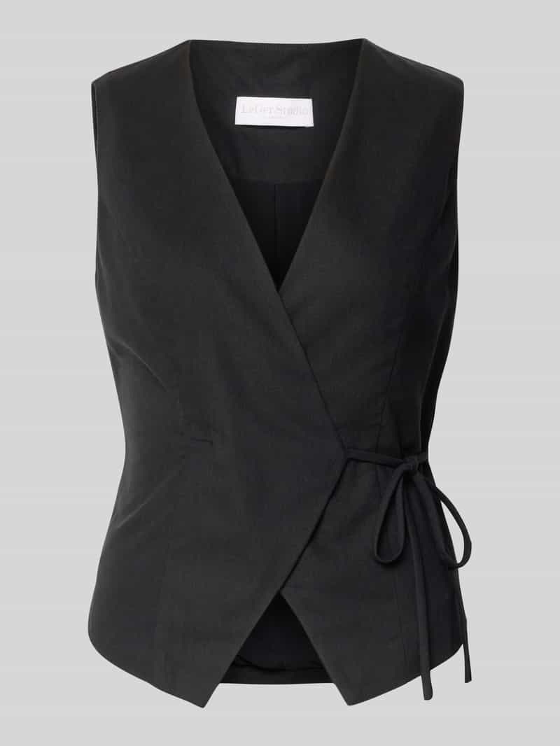 LeGer by Lena Gercke Gilet van viscose met V-hals model 'Emelie'