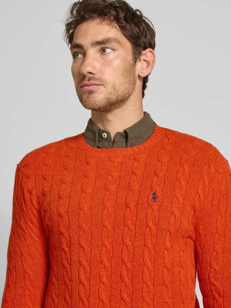 Polo Ralph Lauren Regular fit gebreide pullover van een mix van wol en kasjmier