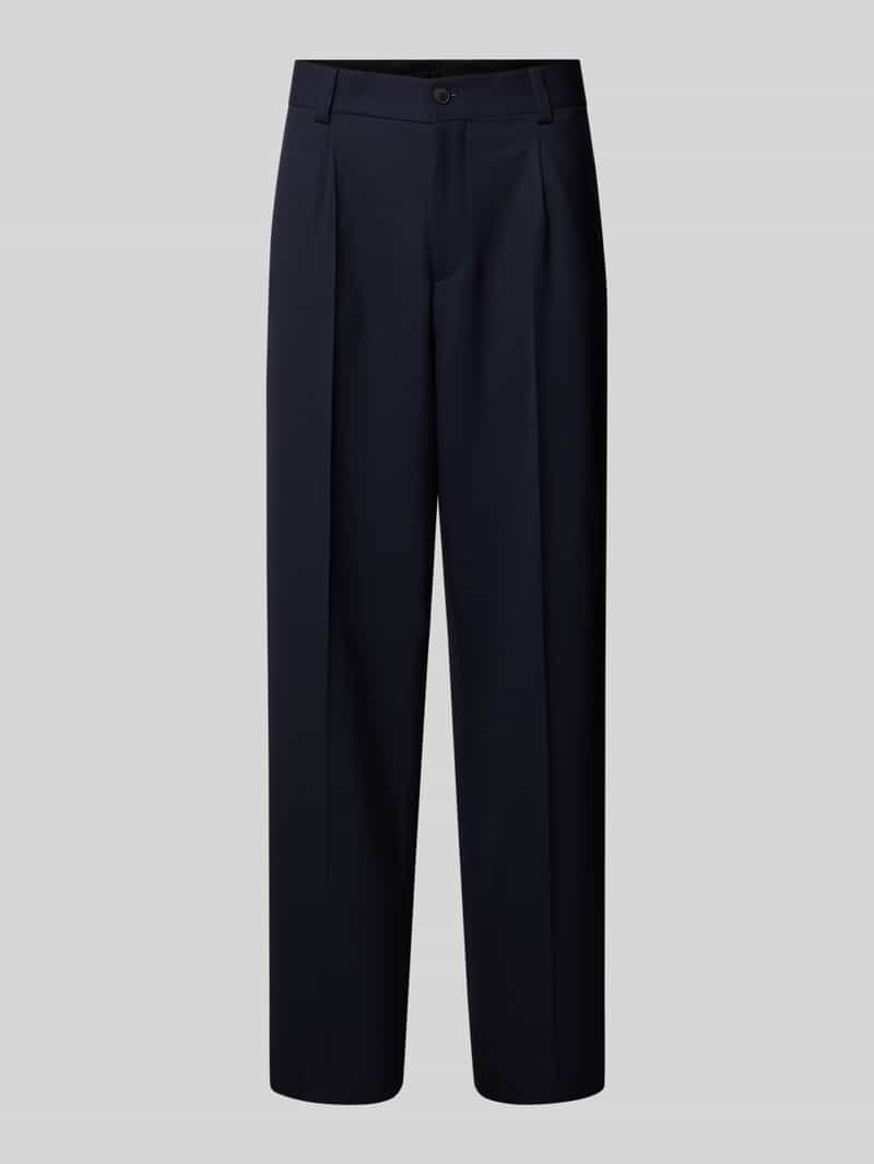 Regular fit pantalon met persplooien model 'FLIPS251X'
