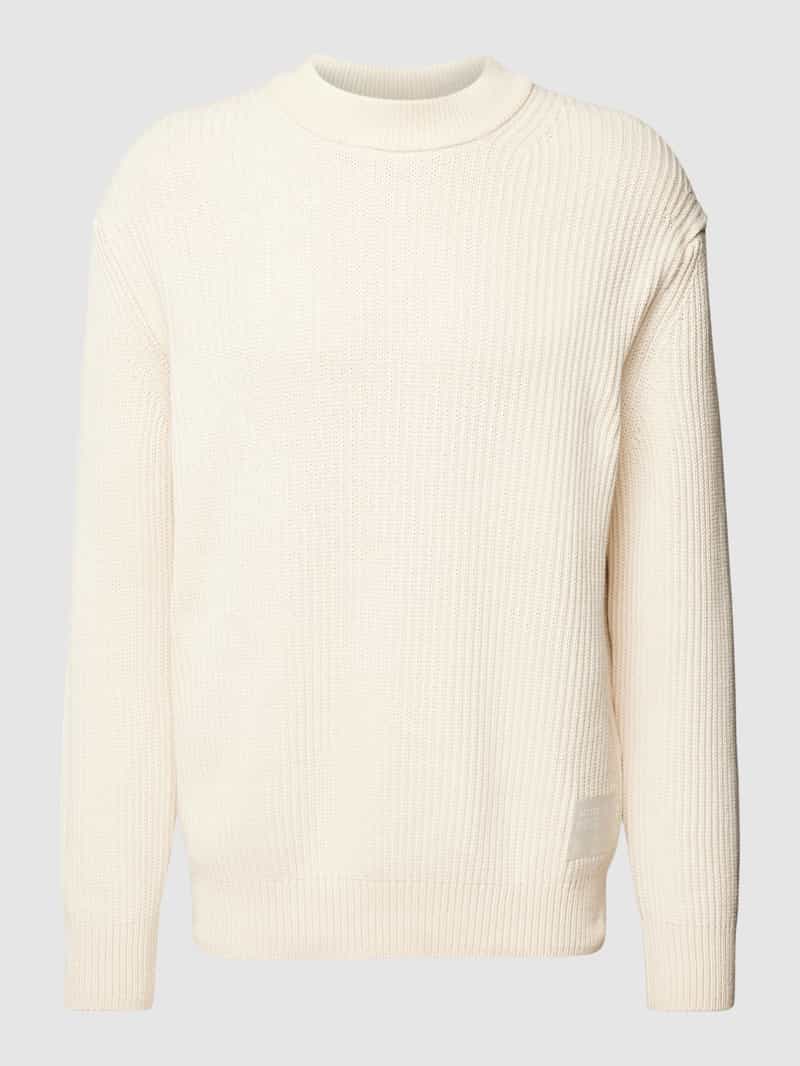 Boss Orange Gebreide pullover met labelpatch model 'Kecol'