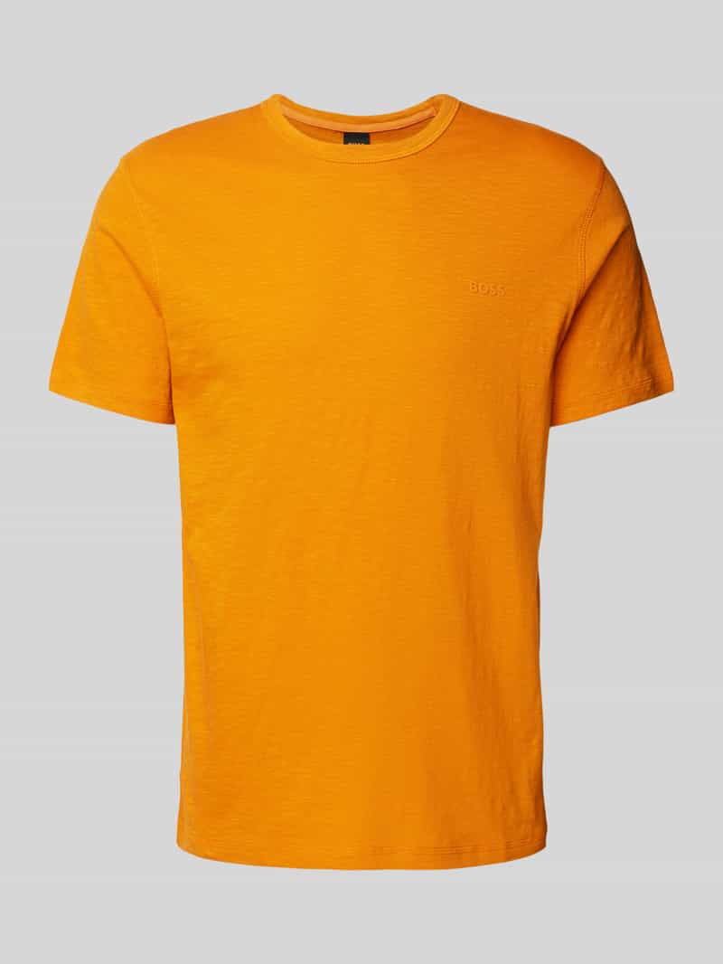 Boss Orange T-shirt met labelprint model 'Tegood'