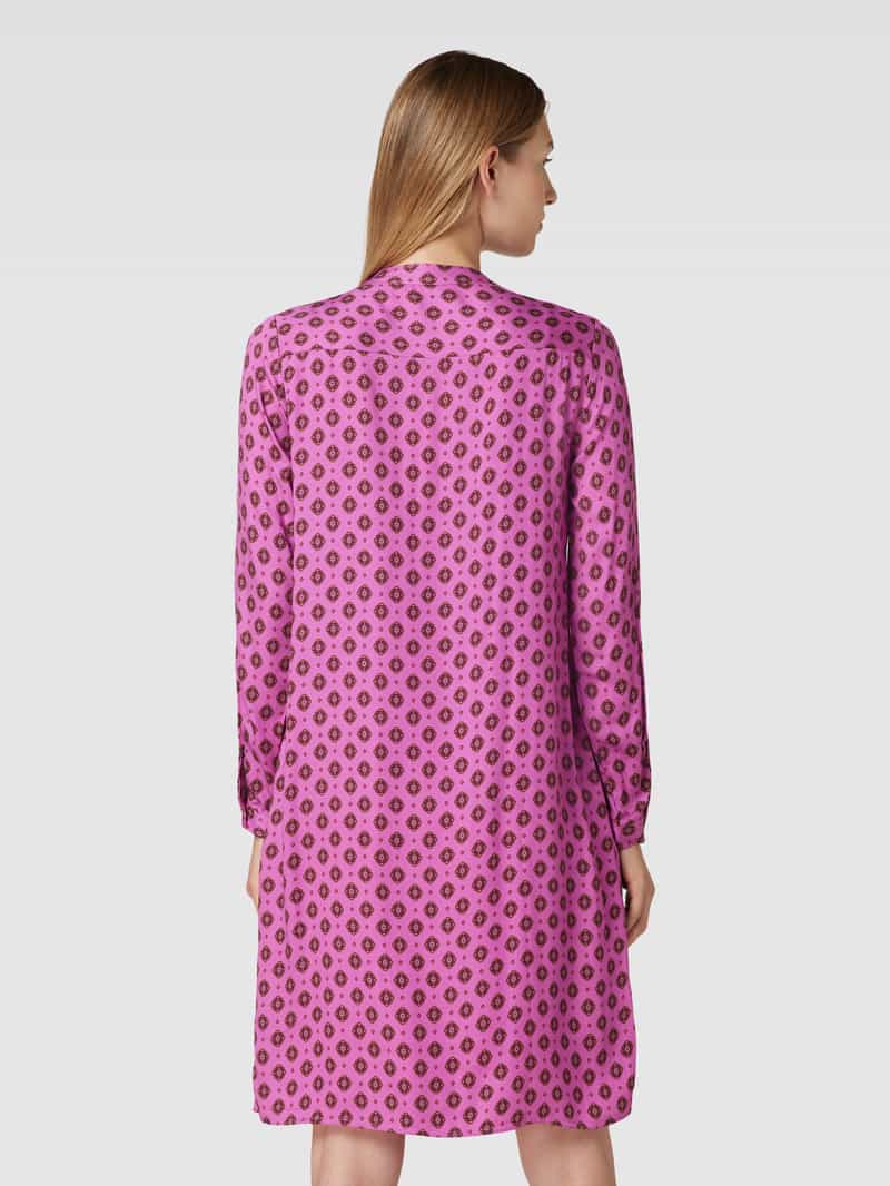 Overhemdjurk van viscose met all-over motief Emily Van den Bergh