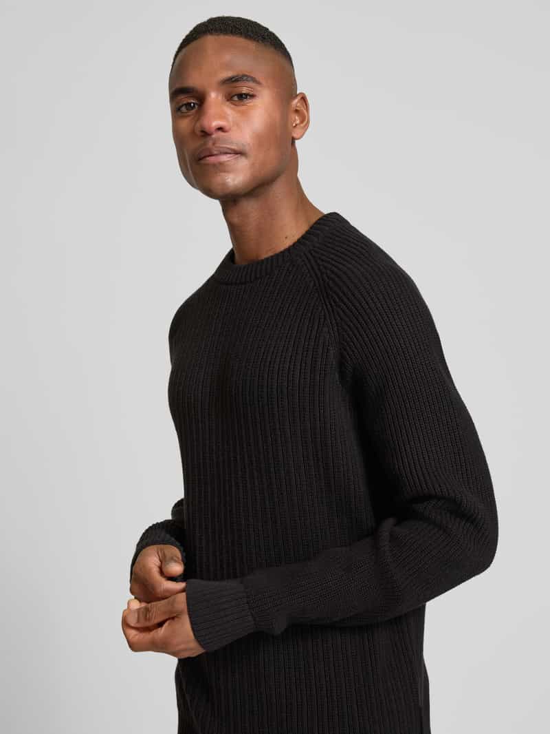 Tom Tailor Denim Regular fit gebreide pullover van katoenmix met structuurmotief