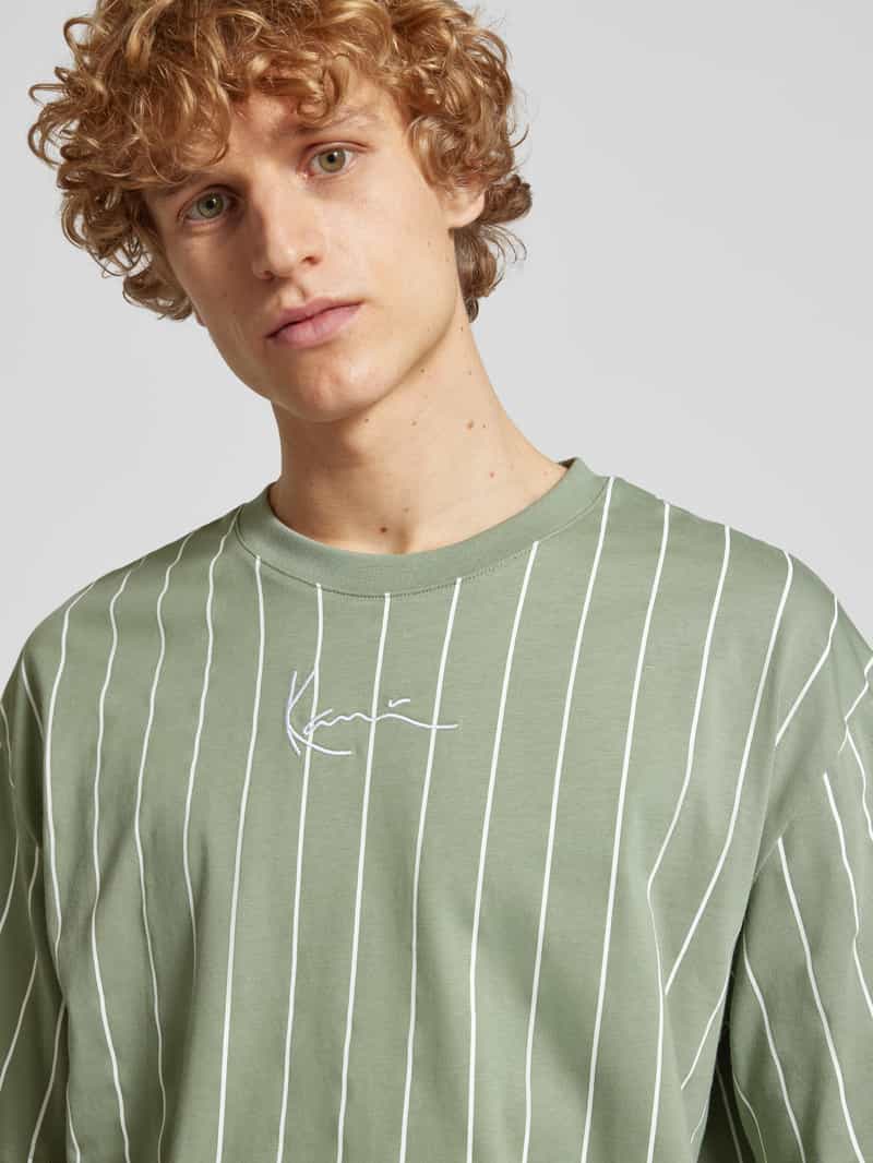Karl Kani T-shirt met labelstitching in een set van 2 stuks
